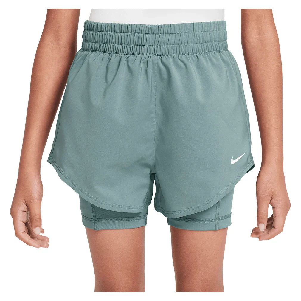 Girls` One Dri-FIT 2-in-1 3 Inch Training Shorts Apparel Nike