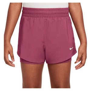 Girls` One Dri-FIT 2-in-1 3 Inch Training Shorts Apparel Nike