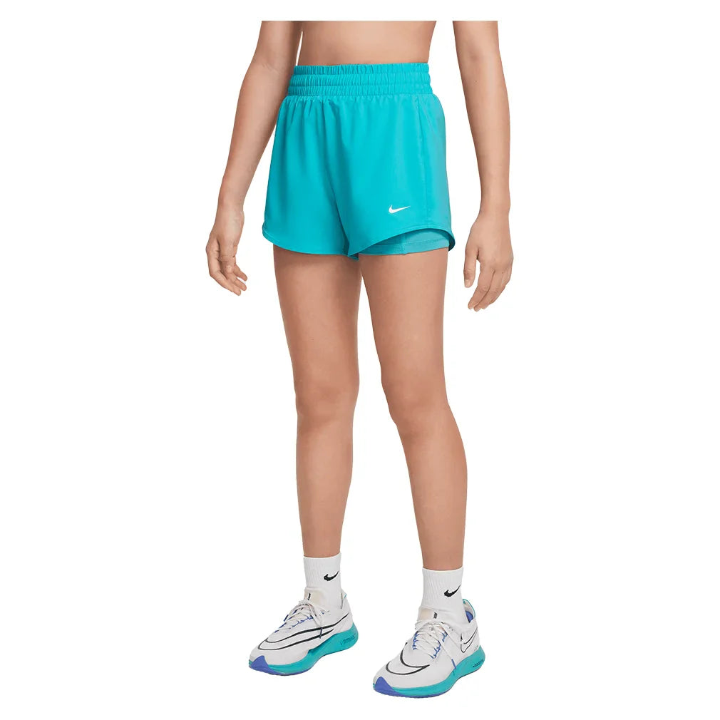 Girls` Dri-FIT One 2in1 3 Inch Training Short Apparel Nike