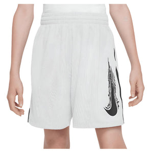 Boys' Dri-Fit Multi Woven Tennis Short White and Black Apparel Nike