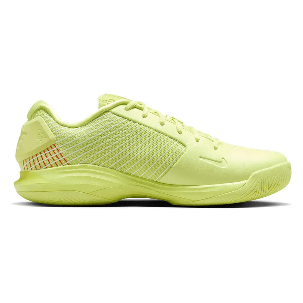 Men`s Vapor 12 Hypersmash Tennis Shoes Light Lemon Twist and Black Footwear Nike