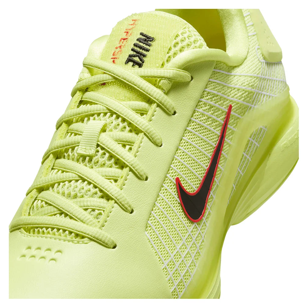 Men`s Vapor 12 Hypersmash Tennis Shoes Light Lemon Twist and Black Footwear Nike