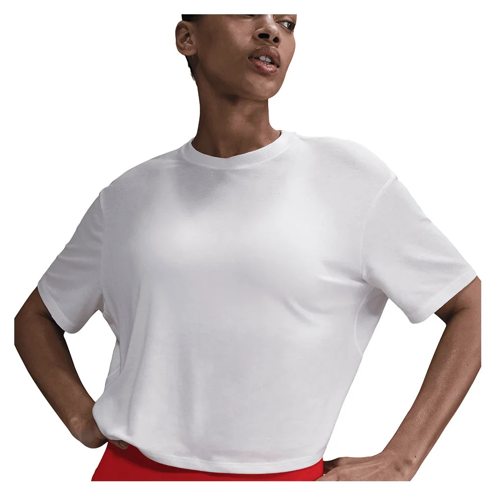 Women`s One Relaxed Dri-FIT Cropped Short Sleeve Top Apparel Nike