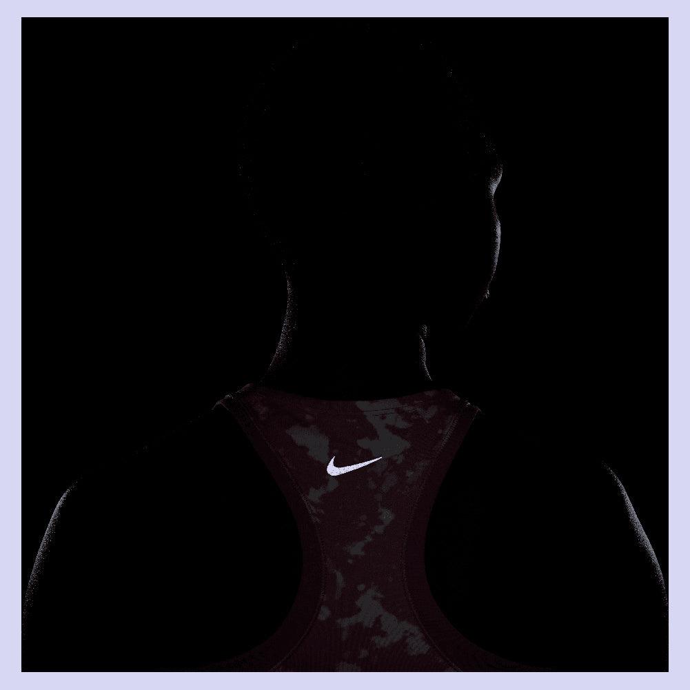 Women`s One Fitted Dri-Fit Printed Tank Top Elemental Pink Apparel Nike