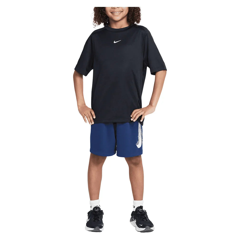 Boys` Multi Dri-FIT Short-Sleeve Training Top Apparel Nike