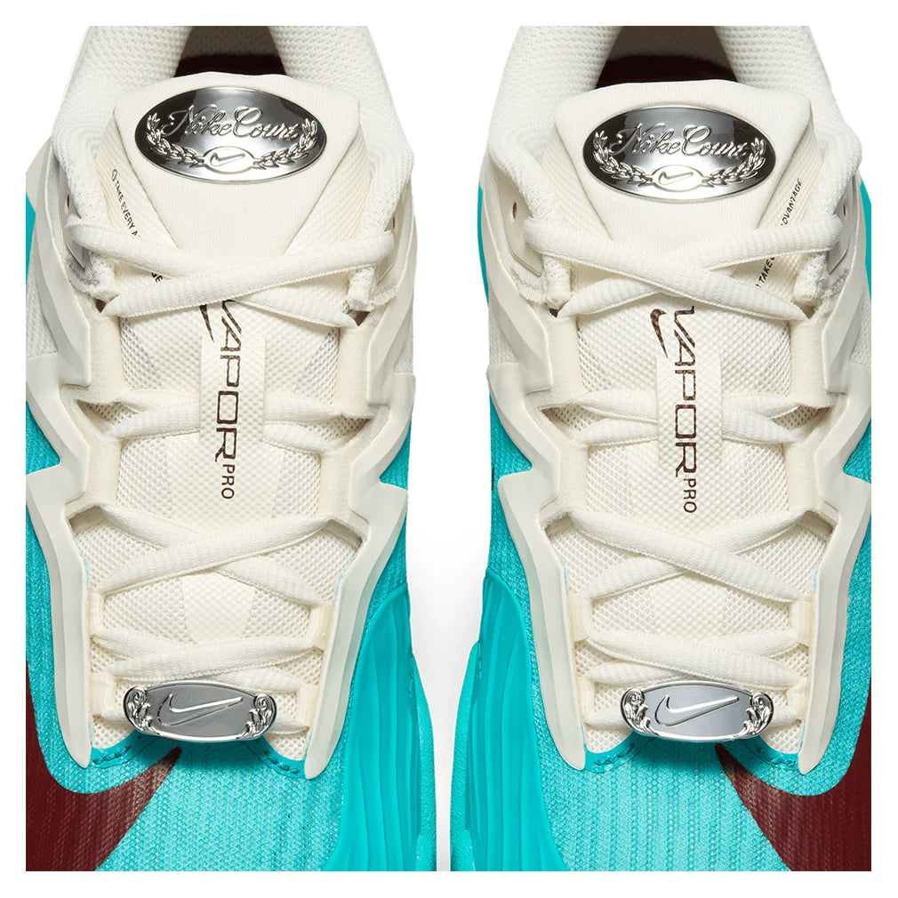 Women`s Vapor Pro 3 PRM Tennis Shoes Dusty Cactus and Dark Team Red Footwear Nike