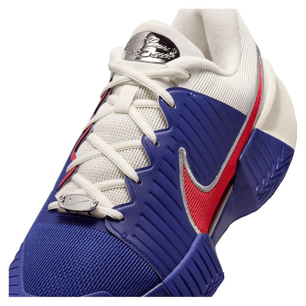 Men`s GP Challenge Pro Tennis Shoes Deep Night and Light Crimson Footwear Nike