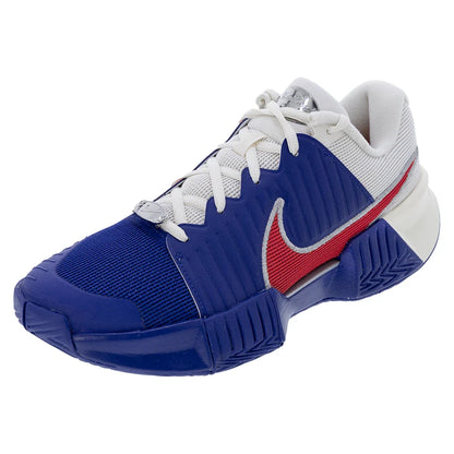 Men`s GP Challenge Pro Tennis Shoes Deep Night and Light Crimson Footwear Nike