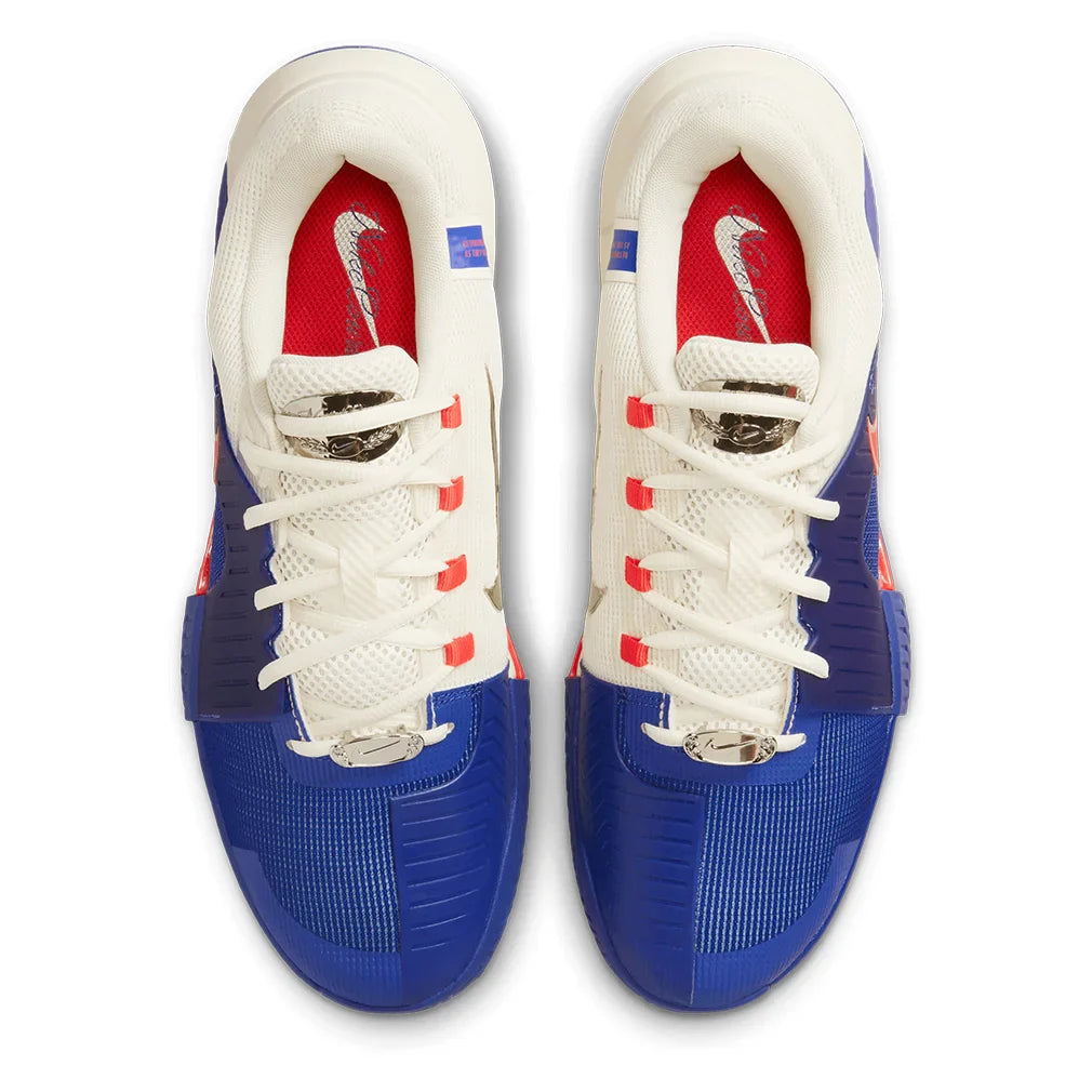 Men`s GP Challenge 1 PRM Tennis Shoes Deep Night and Light Crimson Footwear Nike