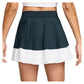 Women`s Court Dri-FIT Advantage Pleated Stripe Tennis Skort Armory Navy and White Apparel Nike
