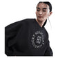 Women`s Court Heritage Phoenix Fleece Oversized Long Sleeve Tennis Crew Black Apparel Nike