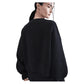Women`s Court Heritage Phoenix Fleece Oversized Long Sleeve Tennis Crew Black Apparel Nike