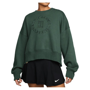 Women's Court Heritage Phoenix Fleece Oversized Long Sleeve Tennis Crew Apparel Nike