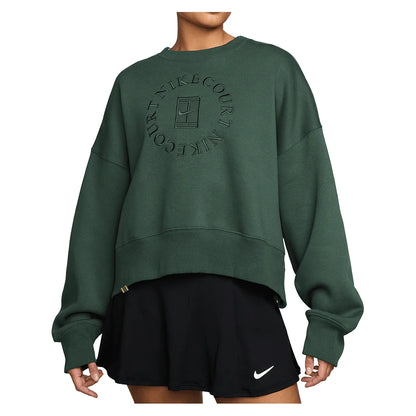 Women's Court Heritage Phoenix Fleece Oversized Long Sleeve Tennis Crew Apparel Nike