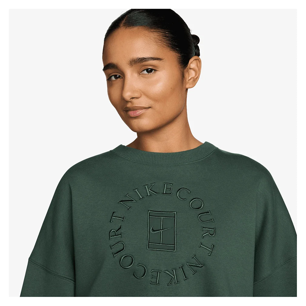 Women's Court Heritage Phoenix Fleece Oversized Long Sleeve Tennis Crew Apparel Nike