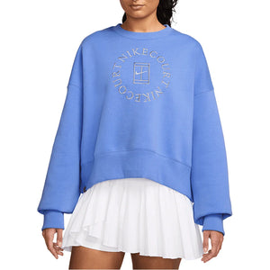 Women`s Court Heritage Phoenix Fleece Oversized Long Sleeve Tennis Crew Apparel Nike