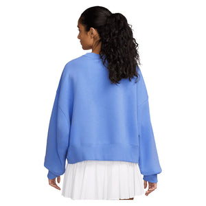 Women`s Court Heritage Phoenix Fleece Oversized Long Sleeve Tennis Crew Apparel Nike
