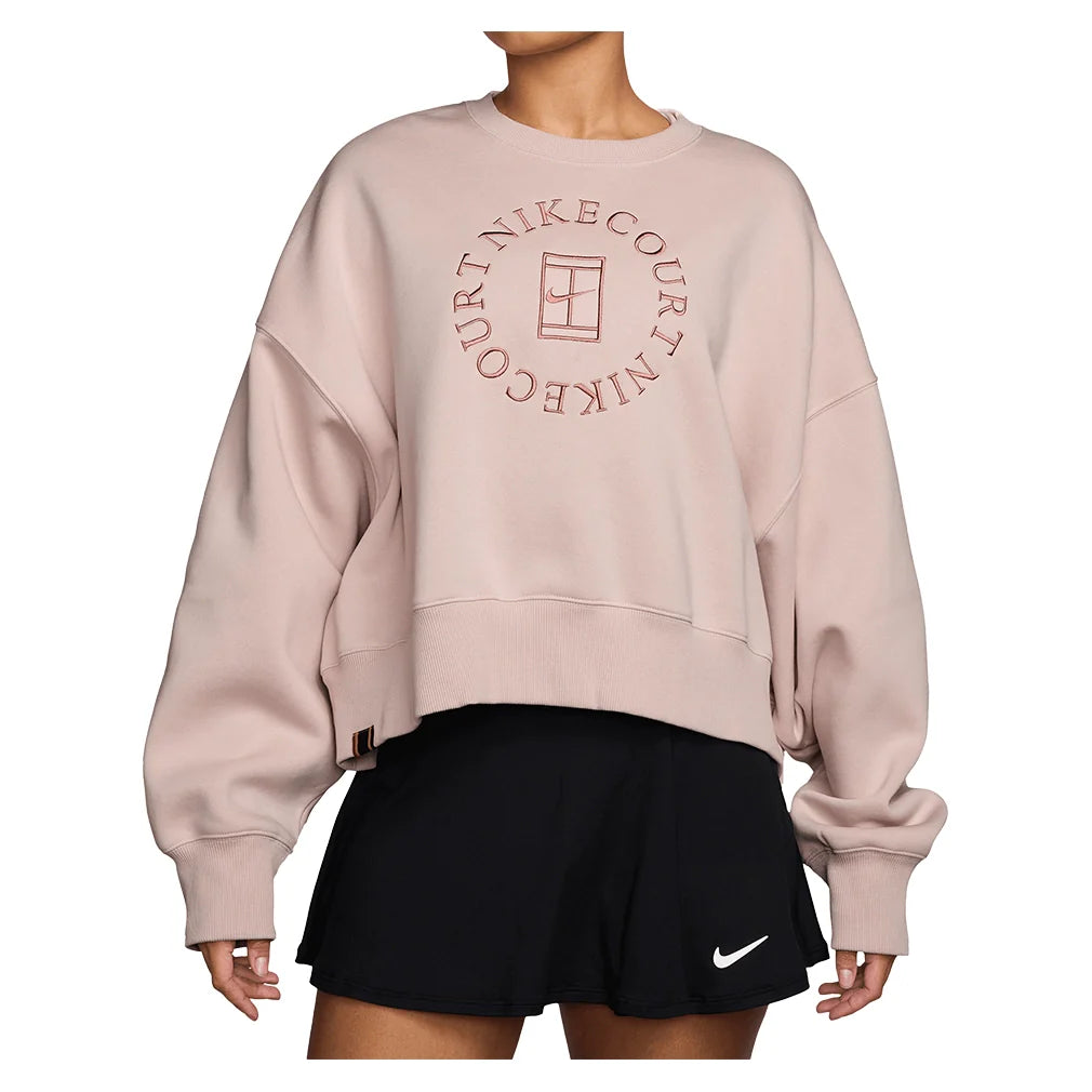 Women's Court Heritage Phoenix Fleece Oversized Long Sleeve Tennis Crew Apparel Nike