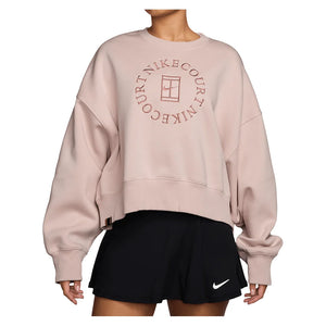 Women's Court Heritage Phoenix Fleece Oversized Long Sleeve Tennis Crew Apparel Nike