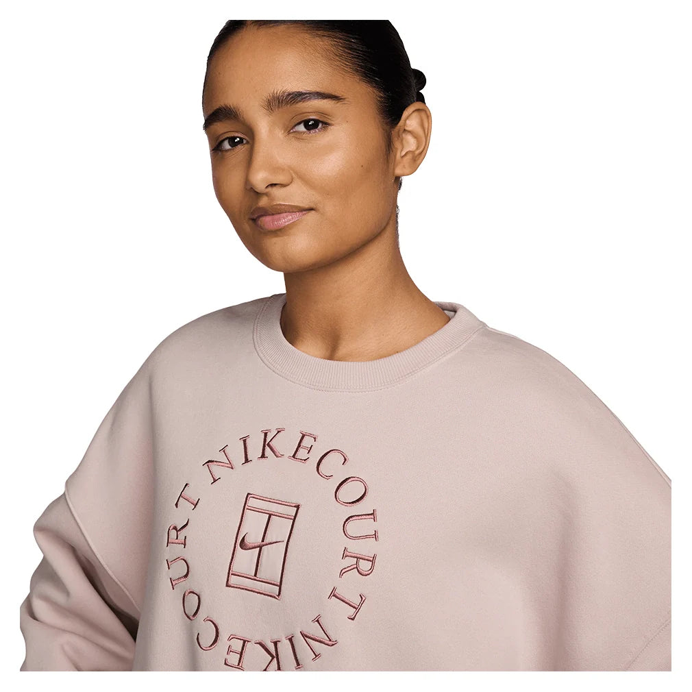 Women's Court Heritage Phoenix Fleece Oversized Long Sleeve Tennis Crew Apparel Nike