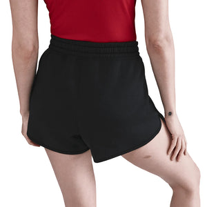 Women`s Court Heritage Mid-Rise Fleece Tennis Shorts Black Apparel Nike