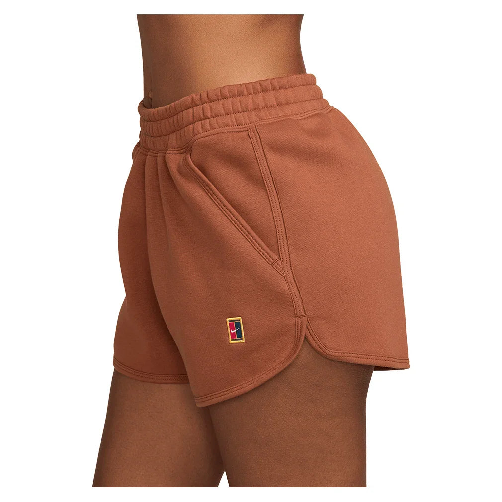 Women`s Court Heritage Mid-Rise Fleece Tennis Shorts Apparel Nike