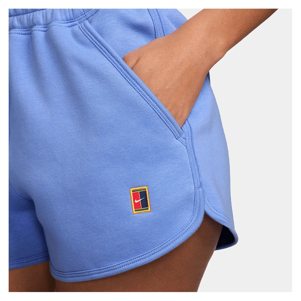 Women`s Court Heritage Mid-Rise Fleece Tennis Shorts Apparel Nike
