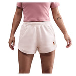 Women's Court Heritage Mid-Rise Fleece Tennis Shorts Silt Red Apparel Nike