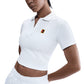 Women`s Court Heritage Short-Sleeve Cropped Tennis Polo Apparel Nike