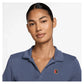 Women`s Court Heritage Short-Sleeve Cropped Tennis Polo Diffused Blue Apparel Nike