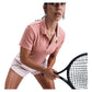 Women's Court Heritage Short-Sleeve Cropped Tennis Polo Red Stardust Apparel Nike