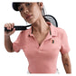 Women's Court Heritage Short-Sleeve Cropped Tennis Polo Red Stardust Apparel Nike