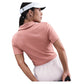 Women's Court Heritage Short-Sleeve Cropped Tennis Polo Red Stardust Apparel Nike