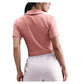 Women's Court Heritage Short-Sleeve Cropped Tennis Polo Red Stardust Apparel Nike