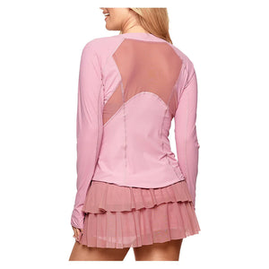 Women`s Her Majesty Long Sleeve Tennis Top Malva Apparel Bobbe