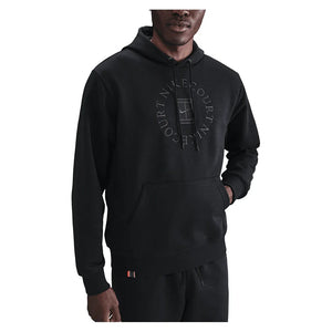 Men`s Court Dri-FIT Heritage Fleece Pullover Tennis Hoodie Black and Anthracite Apparel Nike