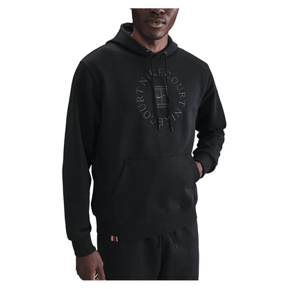 Men`s Court Dri-FIT Heritage Fleece Pullover Tennis Hoodie Black and Anthracite Apparel Nike