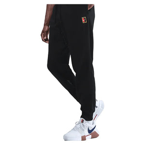 Men`s Court Dri-FIT Heritage Fleece Tennis Jogger Pant Black Apparel Nike