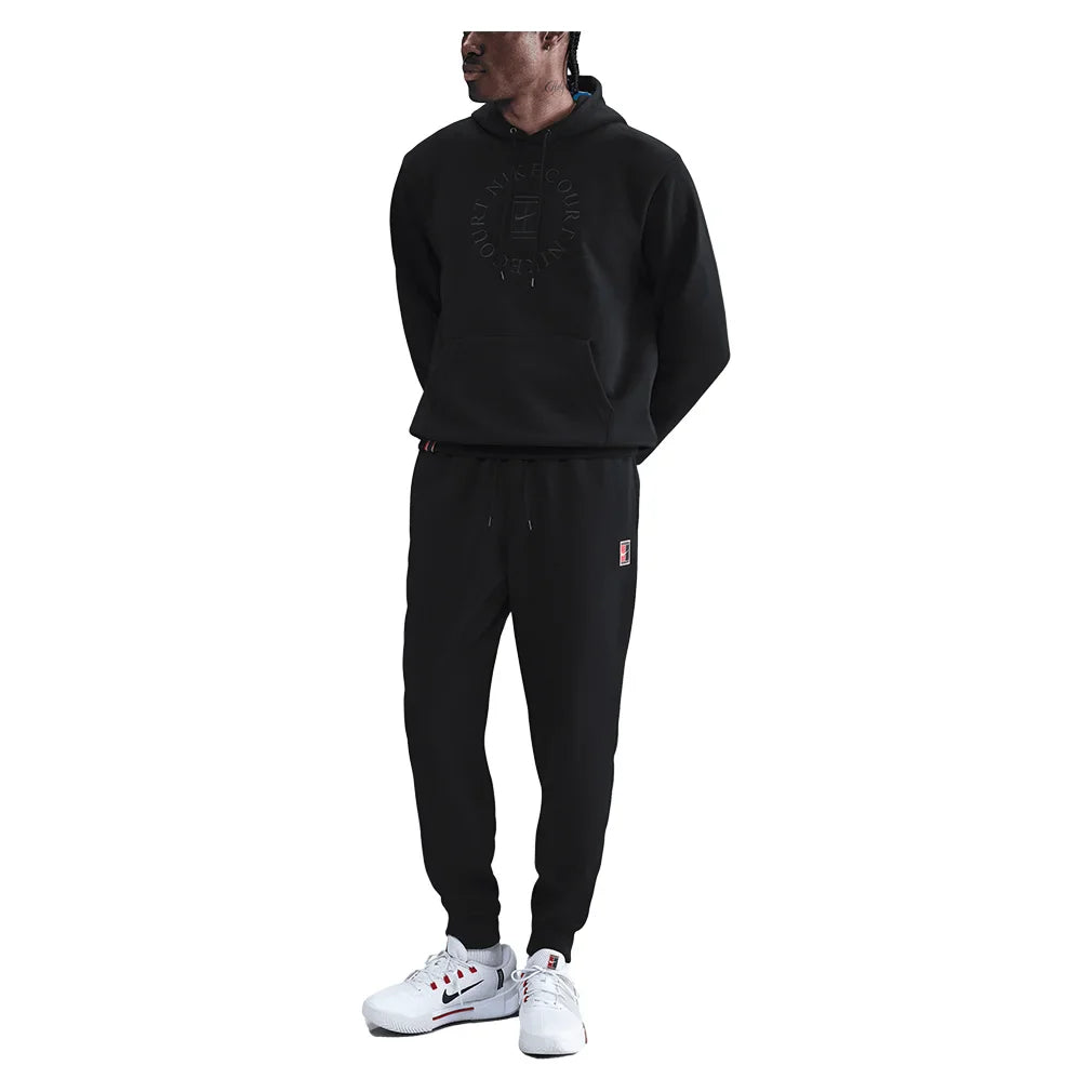 Men`s Court Dri-FIT Heritage Fleece Tennis Jogger Pant Black Apparel Nike