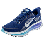 Men`s Vomero 18 Running Shoes Blue Void and Metallic Silver Footwear Nike