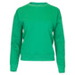 Women`s Happiest On The Court Pickleball Sweatshirt Green and White Apparel CourtLife