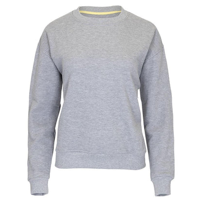 Women`s Happiest On The Court Tennis Sweatshirt Grey and Yellow Apparel CourtLife
