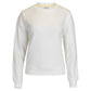 Women`s Happiest On The Court Pickleball Sweatshirt White and Pink Apparel CourtLife