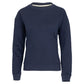Women`s Happiest On The Court Pickleball Sweatshirt Navy and White Apparel CourtLife