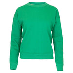 Women`s Happiest On The Court Tennis Sweatshirt Green and White Apparel CourtLife