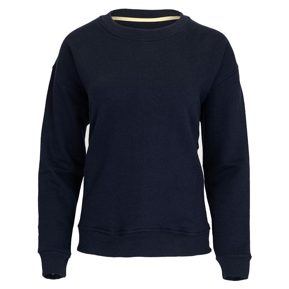 Women`s Happiest On The Court Tennis Sweatshirt Navy and White Apparel CourtLife
