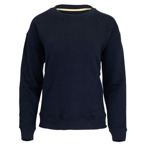 Women`s Happiest On The Court Tennis Sweatshirt Navy and White Apparel CourtLife