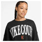 Women`s Pheonix Fleece Long Sleeve Tennis Top Black Apparel Nike