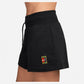 Women`s Court High-Waisted Heritage Phoenix Fleece Tennis Shorts Black Apparel Nike