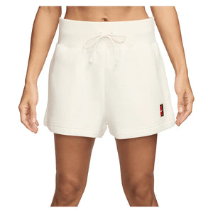 Women`s Court Phoenix Fleece Tennis Short Pale Ivory Apparel Nike